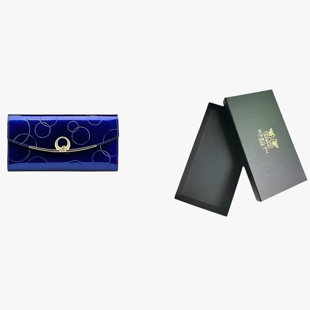 Spacious Faux Leather Wallet with Secure Zip Closure