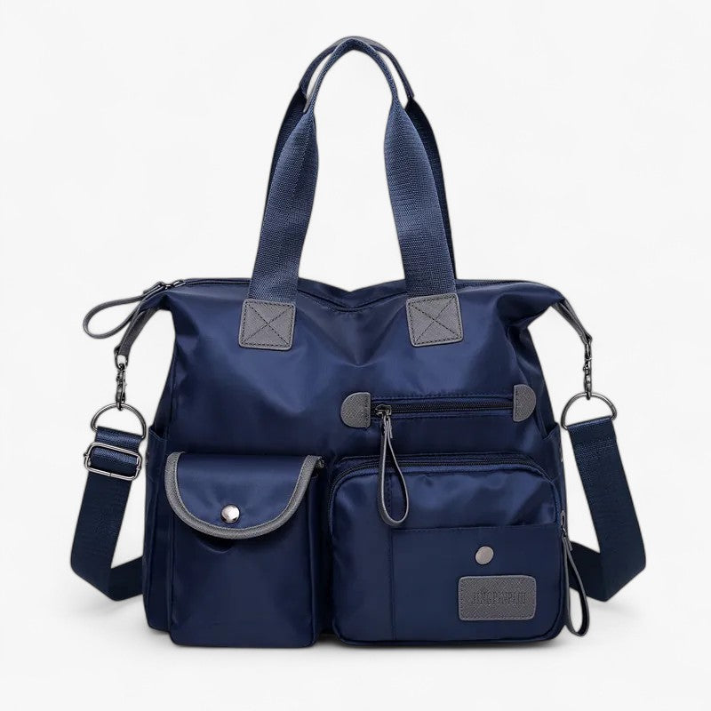 Water-Resistant Nylon Shoulder Bag with Large Capacity