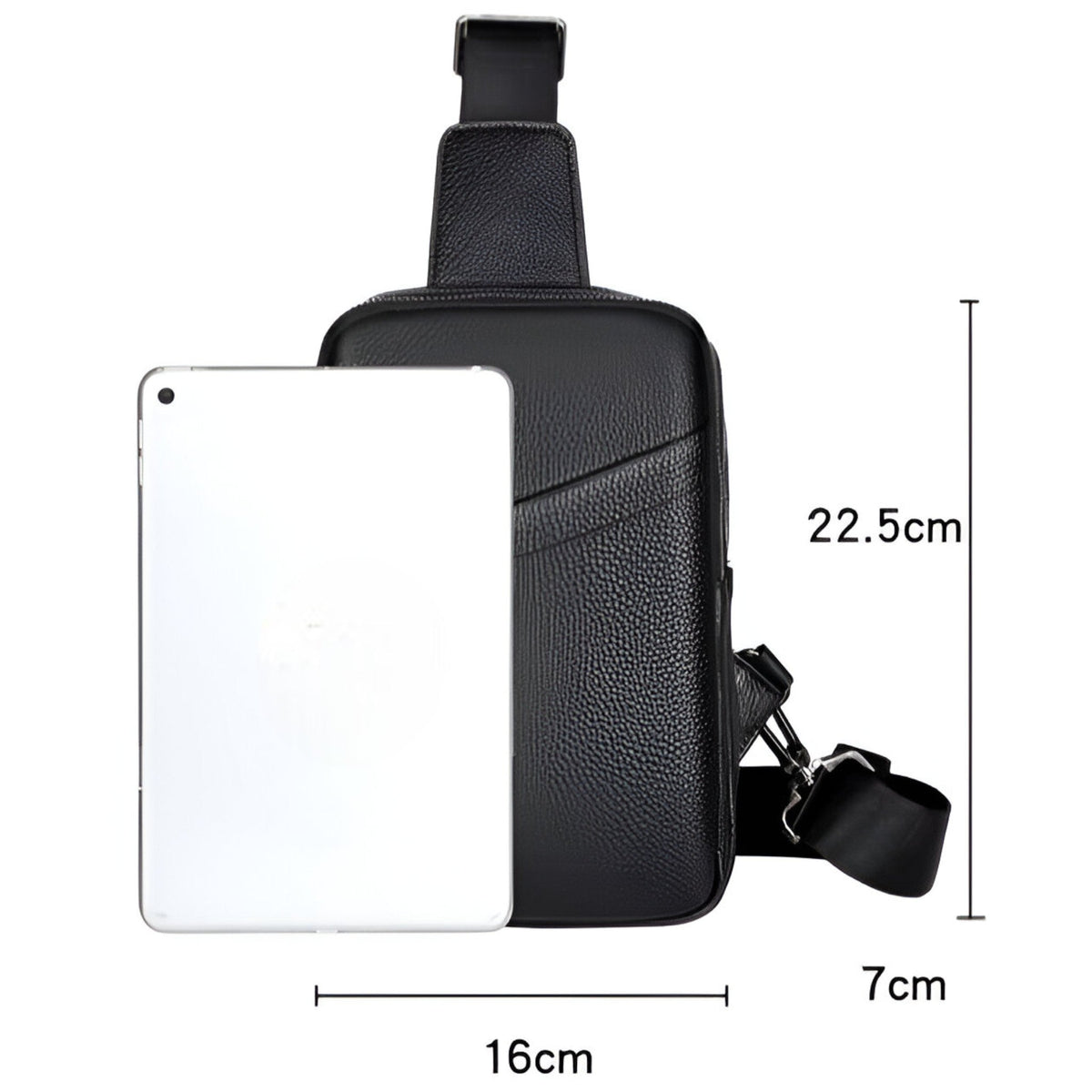 Faux Leather Shoulder Bag with an Adjustable Carry Strap