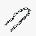 Pulsera de hombre de eslabones de acero inoxidable en negro y dorado