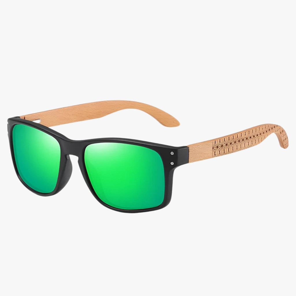 Handmade Beech Wood Sunglasses with Polarised Lenses