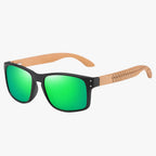 Handmade Beech Wood Sunglasses with Polarised Lenses