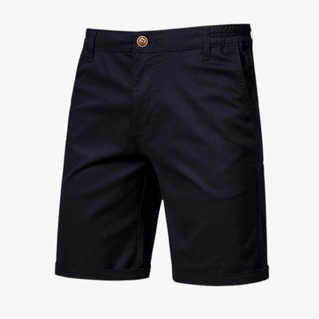 Shorts i stretchbomull med resårlinning för herr