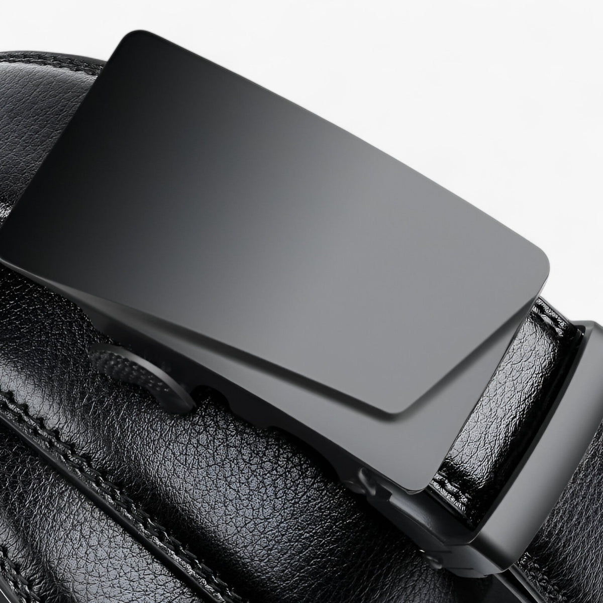 Men's PU Leather Belt with an Automatic Buckle Fastening