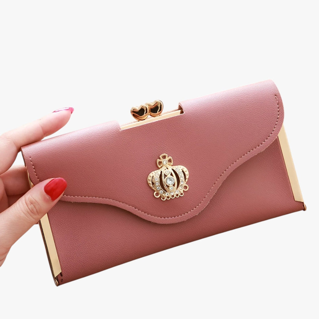 Faux Leather Wallet with Multiple Card and Coin Slots