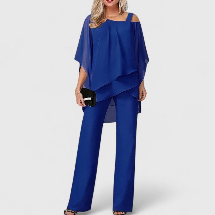 Two Piece Trouser Set with Versatile Styling