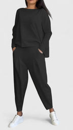 Comfortable Two Piece Set with Relaxed Cut