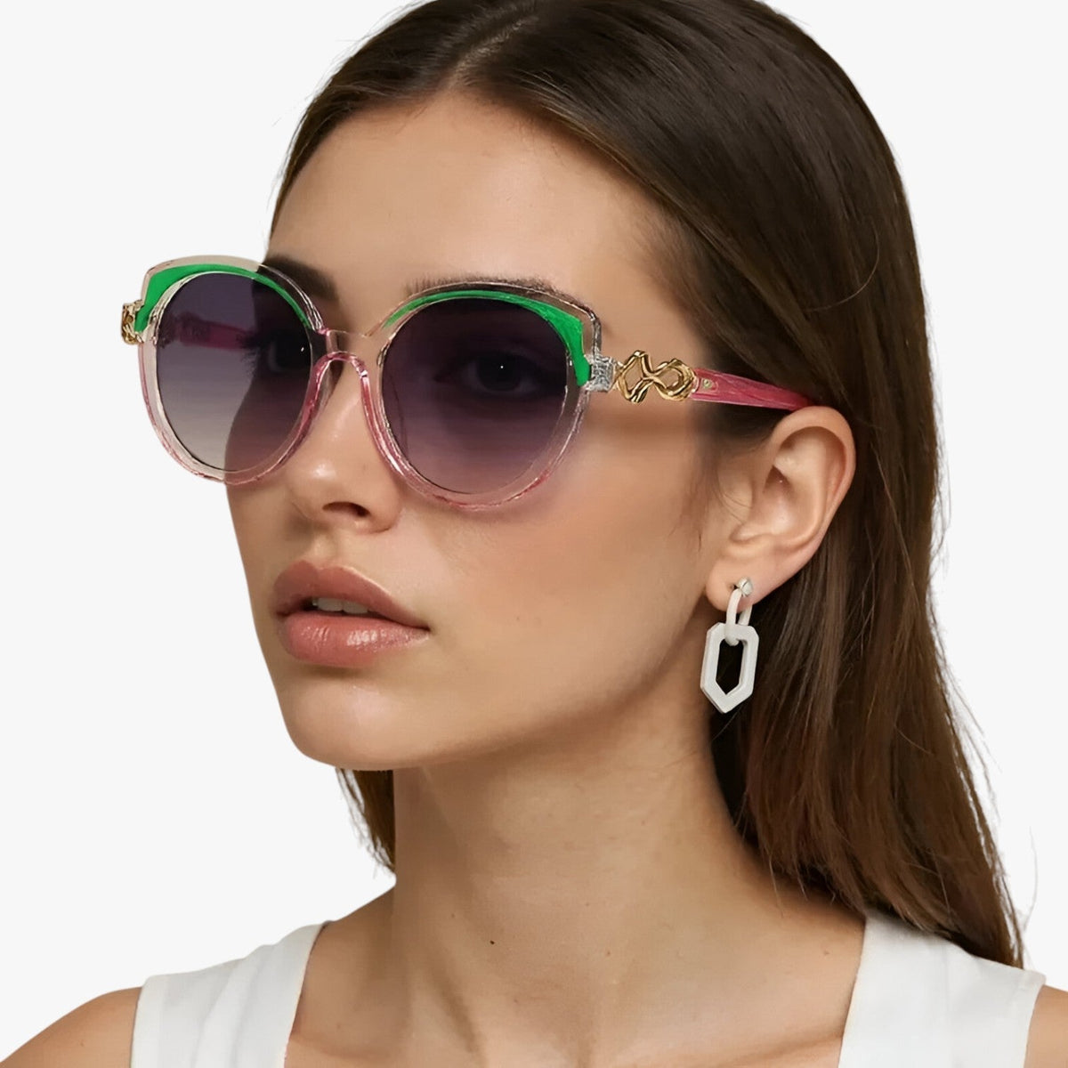 Cat-Eye Sunglasses with a Vintage-Inspired Frame Shape