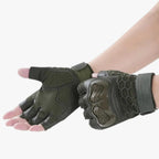 Tactical Half-Finger Gloves with Reinforced Knuckle Protection
