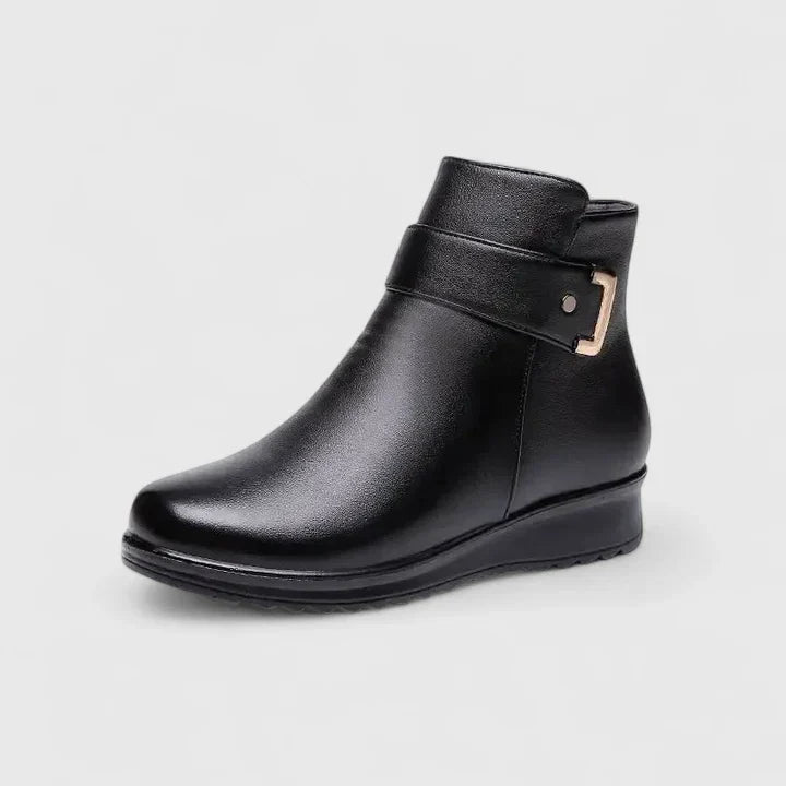 Botines bicolor con plantillas acolchadas