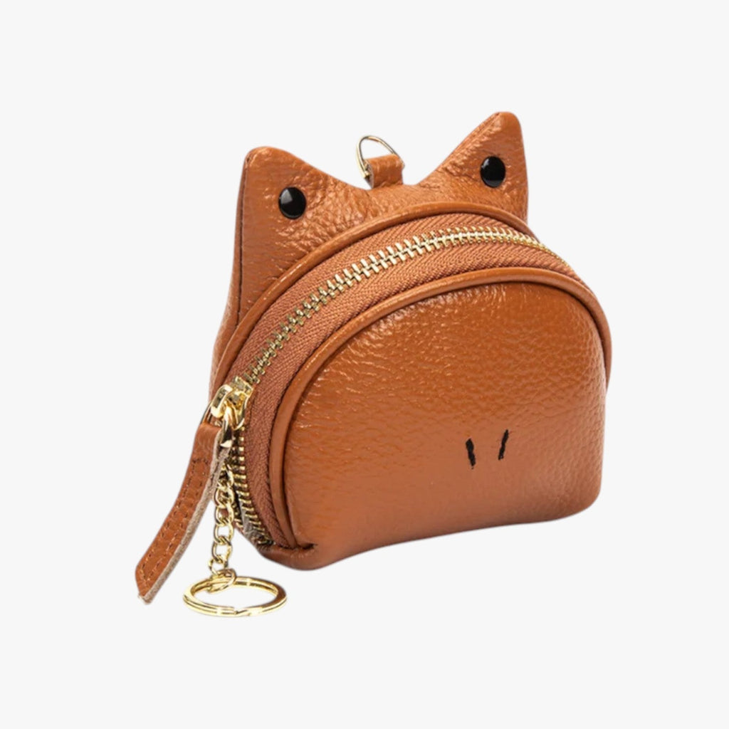 Faux Leather Wallet with Zip Coin Pocket and Card Slots