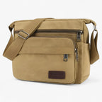 Canvas shoulder bag for men, work and daily use
