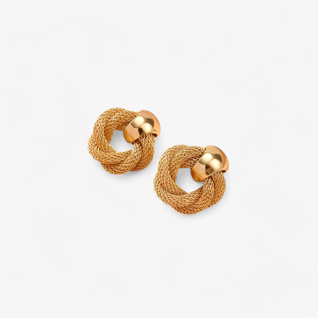 Vintage Twisted Earrings with a Tarnish-Free Finish