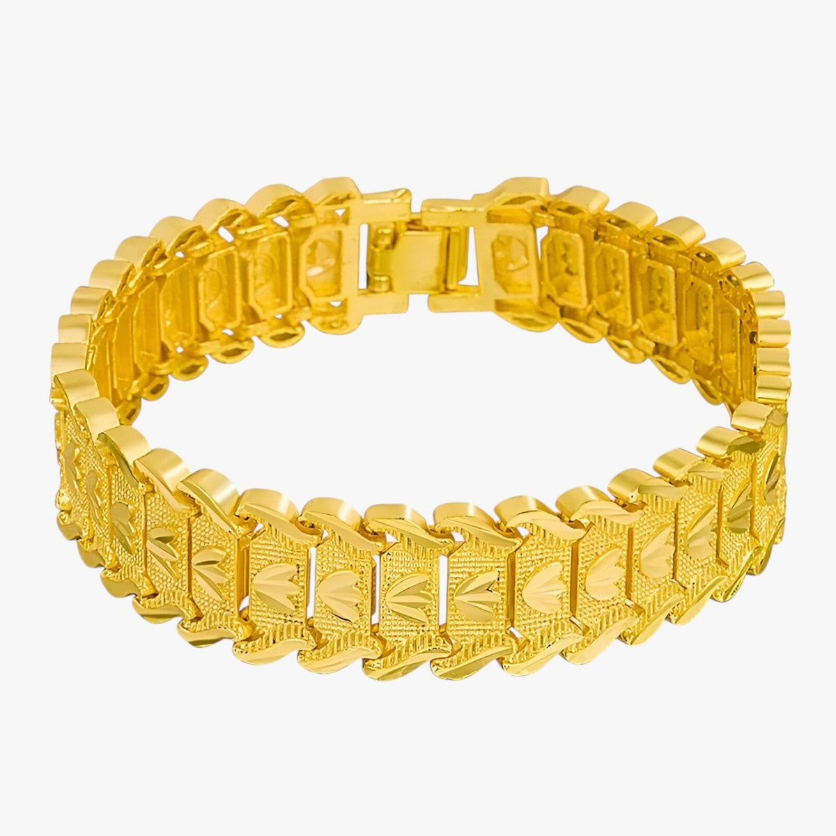 Stainless Steel Bracelet with a Gold-Tone Finish