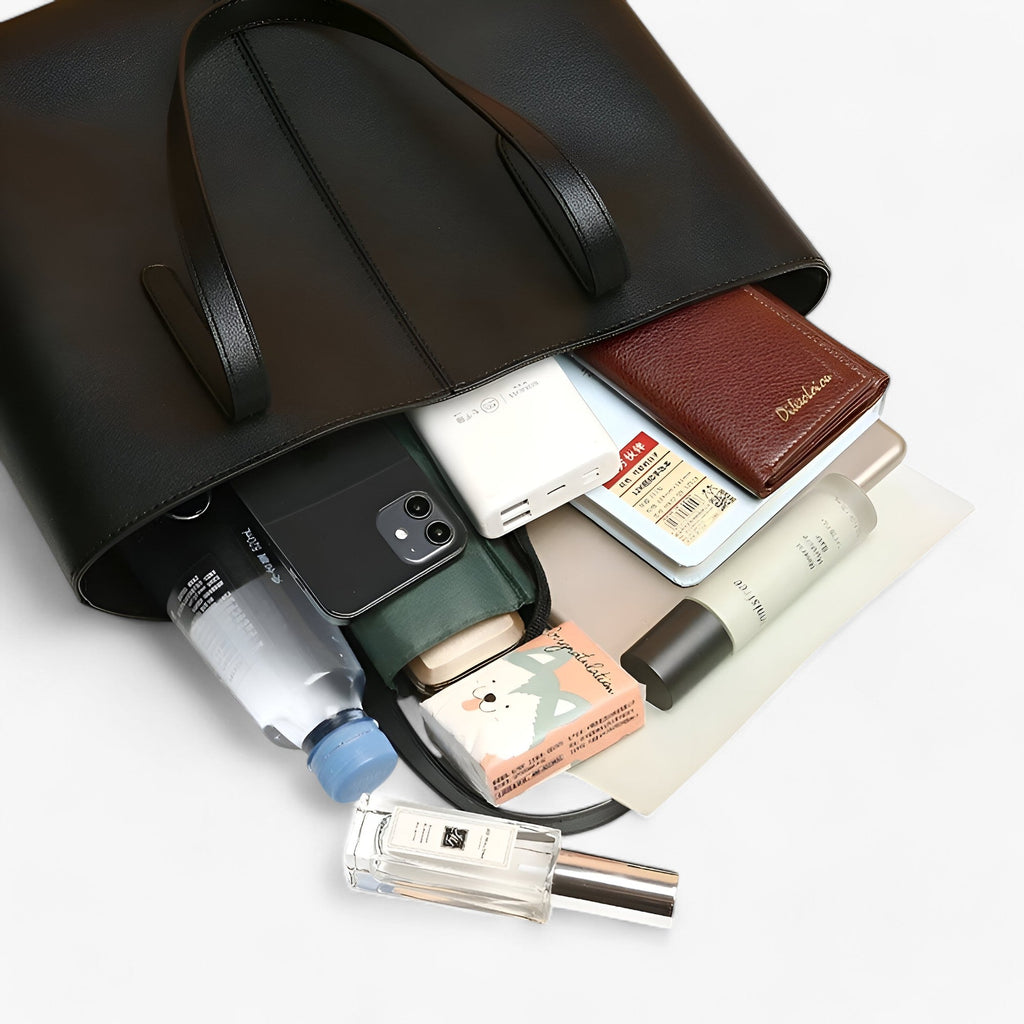 Bolso de piel sintética PU con correa de hombro ajustable