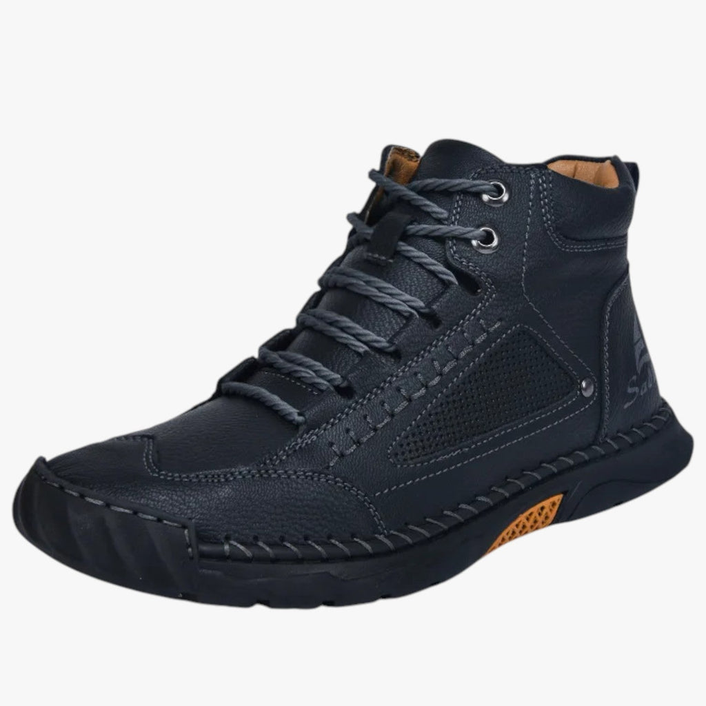 Handmade Faux Leather Shoes with Breathable, Flexible Sole