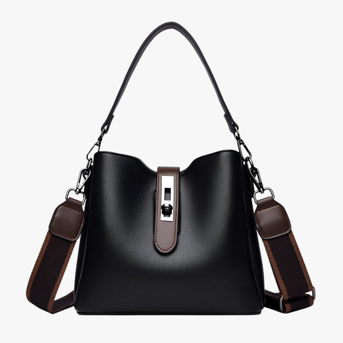 Leather shoulder bag for everyday wear and errands