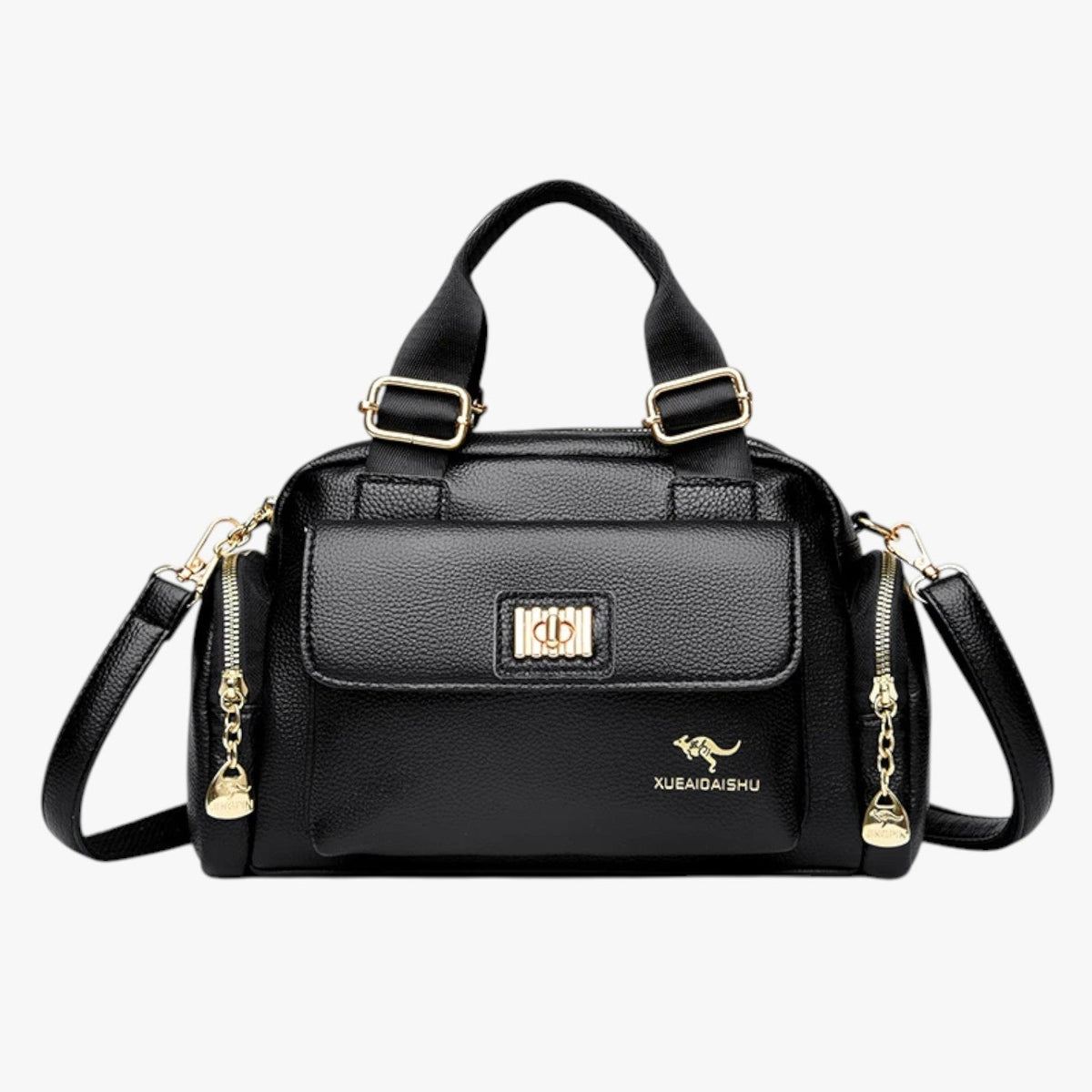 Multifunctional PU Leather Bag with Adjustable Strap