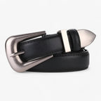 Faux Leather Buckle Belt for Casual and Formal Wear