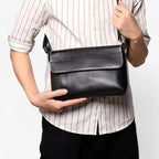 Bolso de hombro de estilo vintage con bolsillos estructurados
