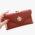 Faux Leather Wallet with Multiple Card and Coin Slots