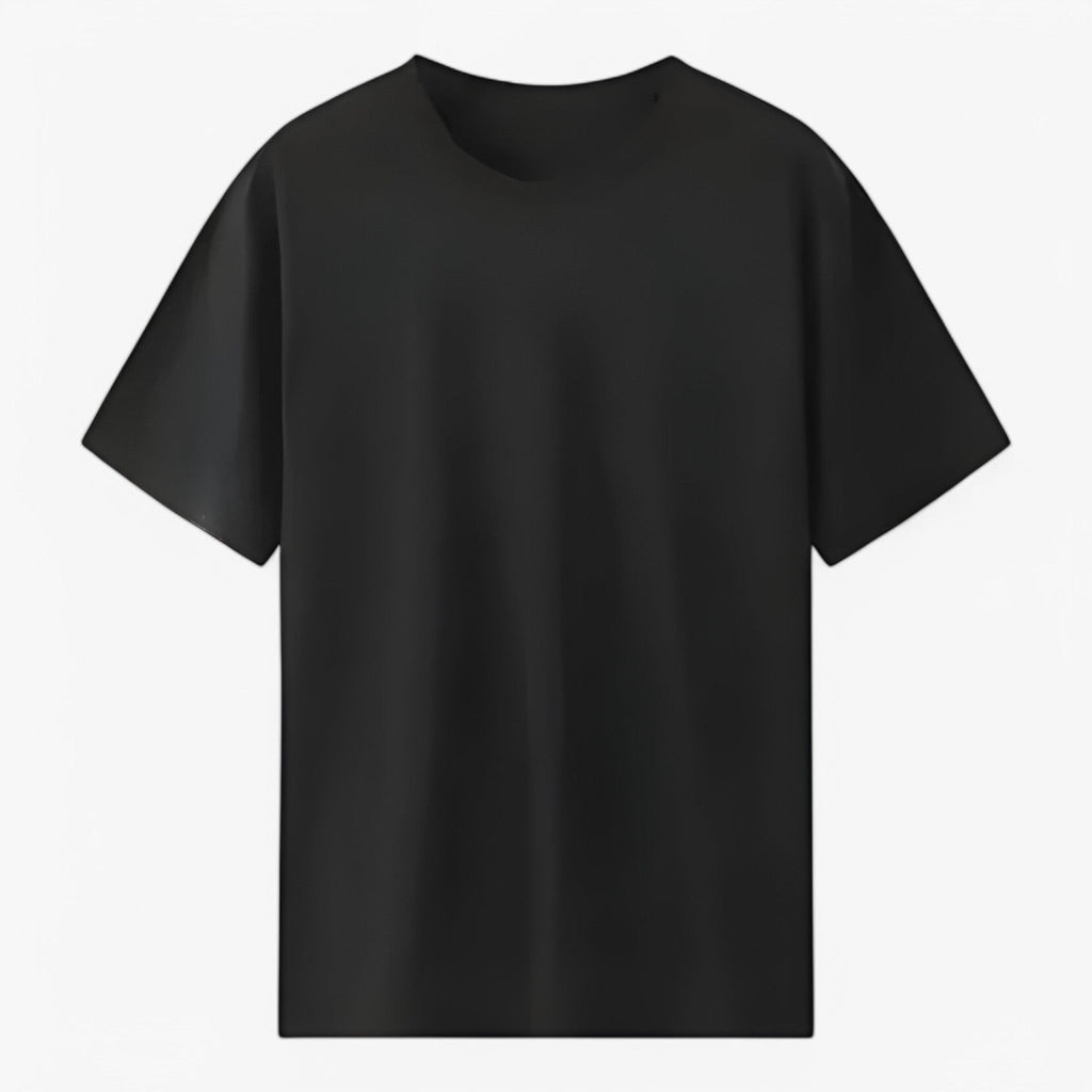 Klassisk T-shirt för herr med rund halsringning i mjuk pimabomull