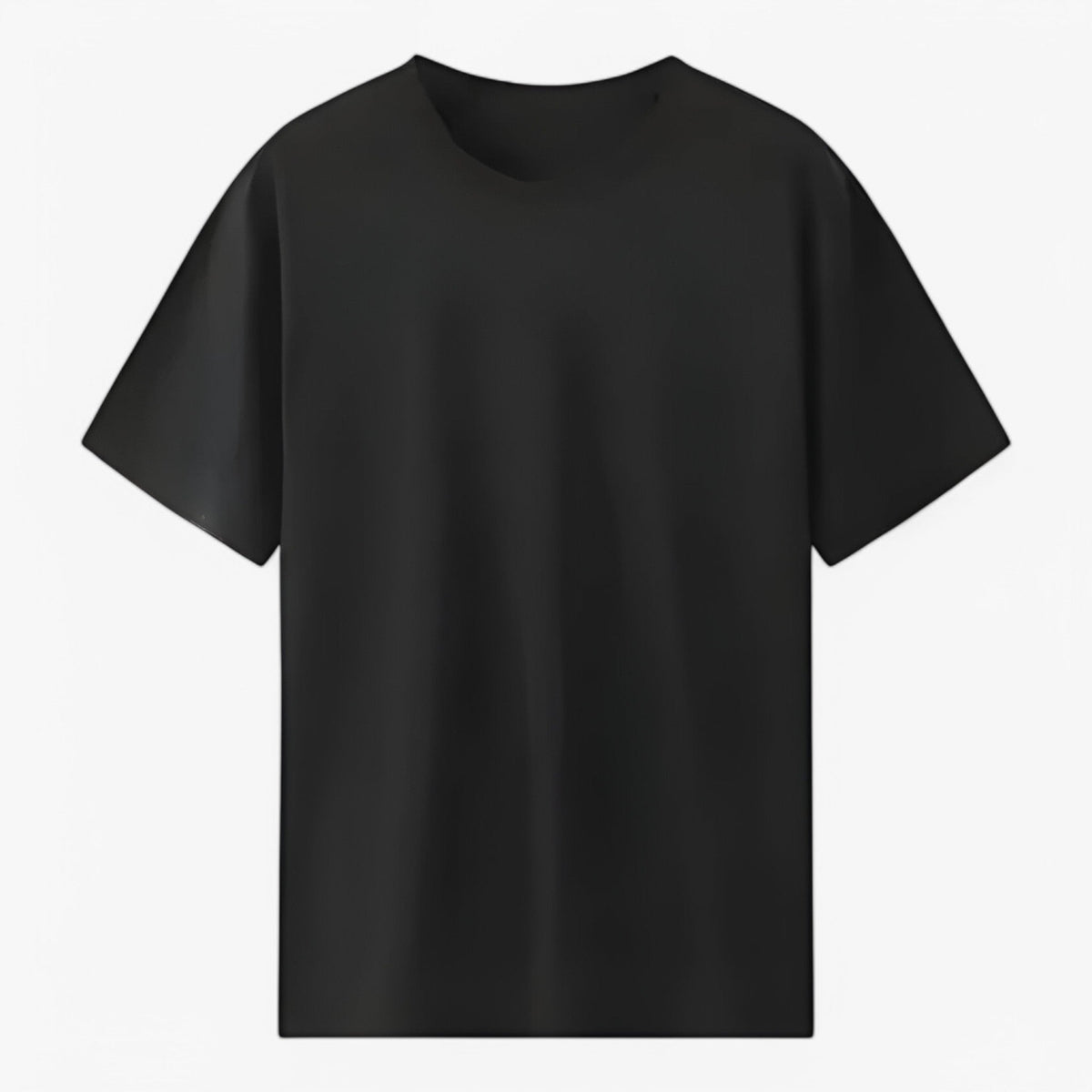 Klassisk T-shirt för herr med rund halsringning i mjuk pimabomull
