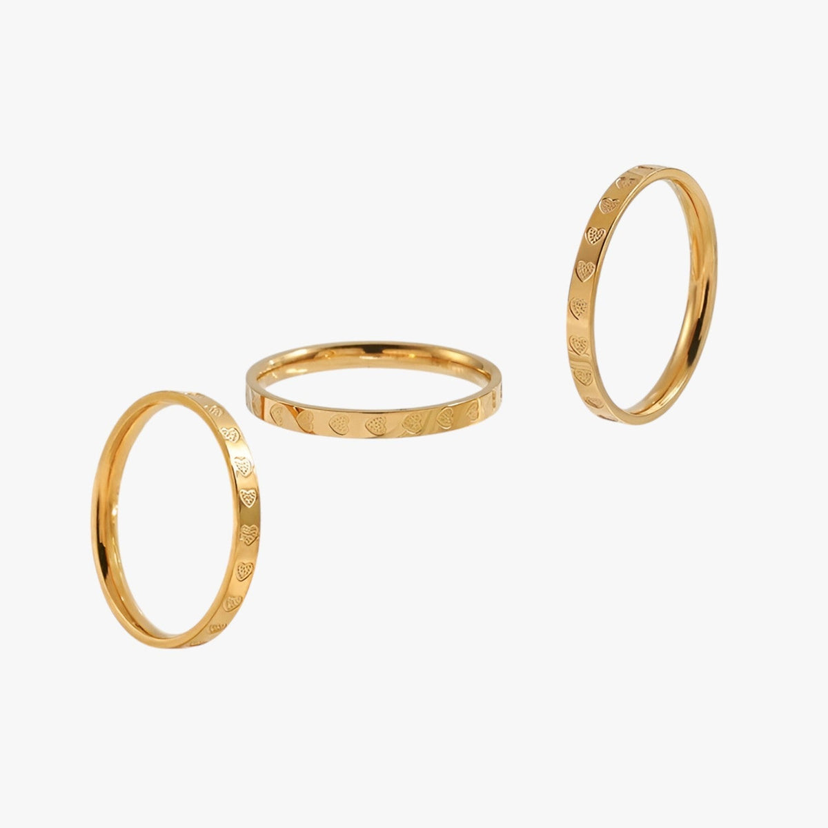 Slim Polished Stainless Steel Stacking Ring for Everyday