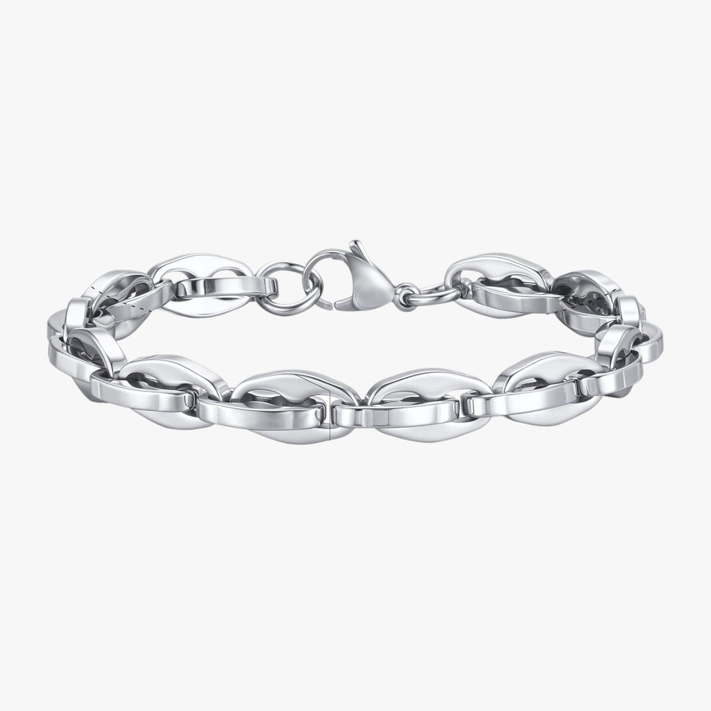 Water-Resistant Stainless Steel Chain Bracelet for Everyday Wear