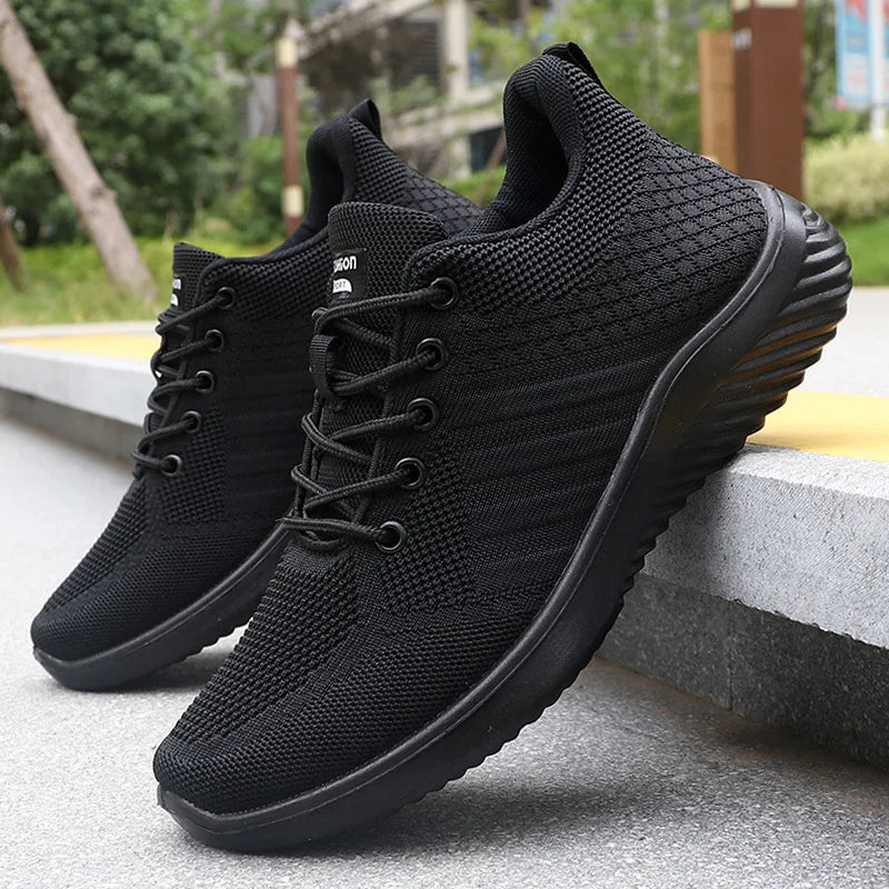 Breathable Mesh Trainers with Deep Traction Sole