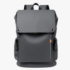 Water-Resistant PU Leather Laptop Backpack with USB Port