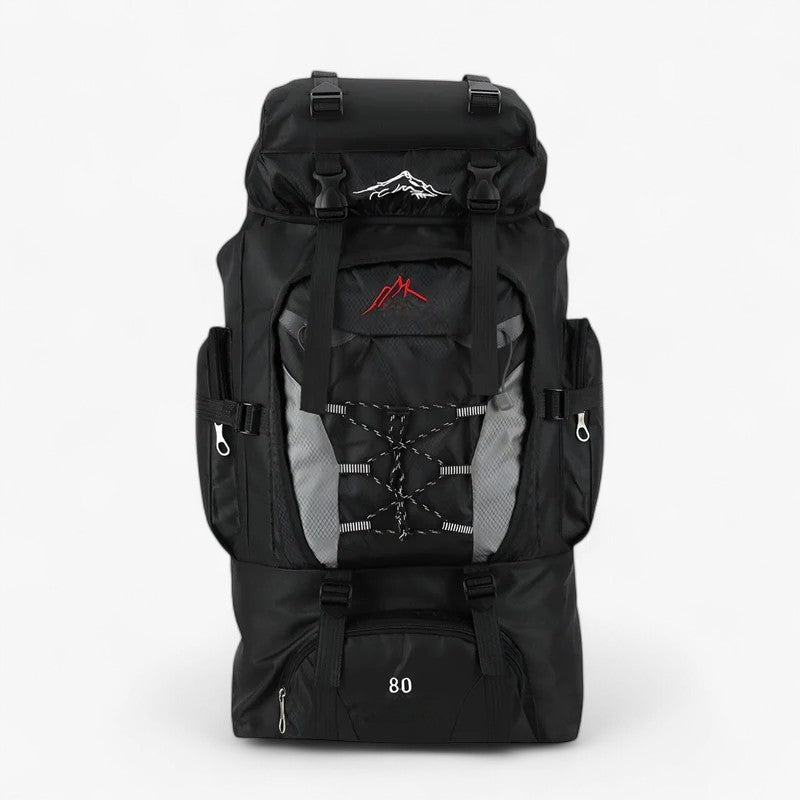 80L Water-Resistant Hiking Backpack with Ergonomic Straps