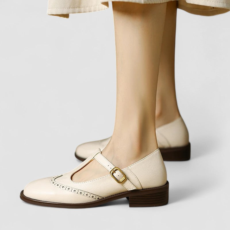 Mary Jane Flats with Cushioned Insole
