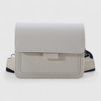 Bolso de hombro cuadrado retro con correa ancha