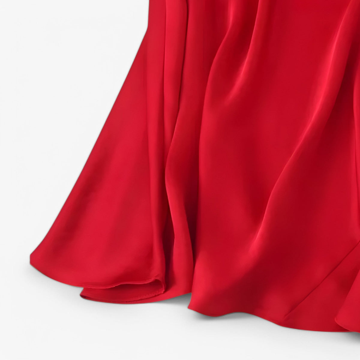 Asymmetric Maxi Dress in Lightweight Flowing Fabric