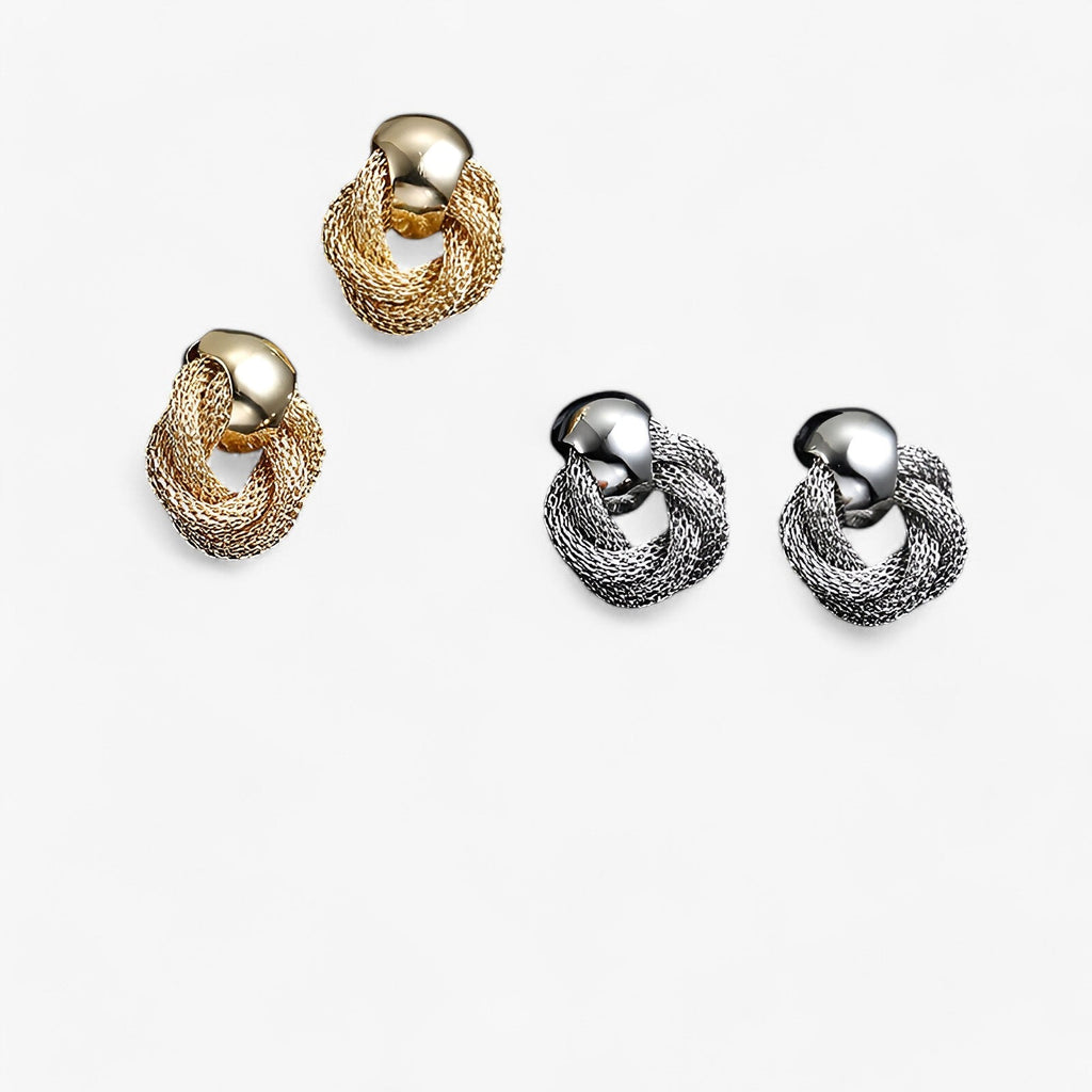 Vintage Twisted Earrings with a Tarnish-Free Finish