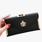 Faux Leather Wallet with Multiple Card and Coin Slots