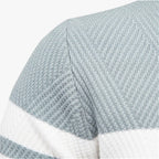 Slim-Fit Autumn Sweater with Subtle Floral Print