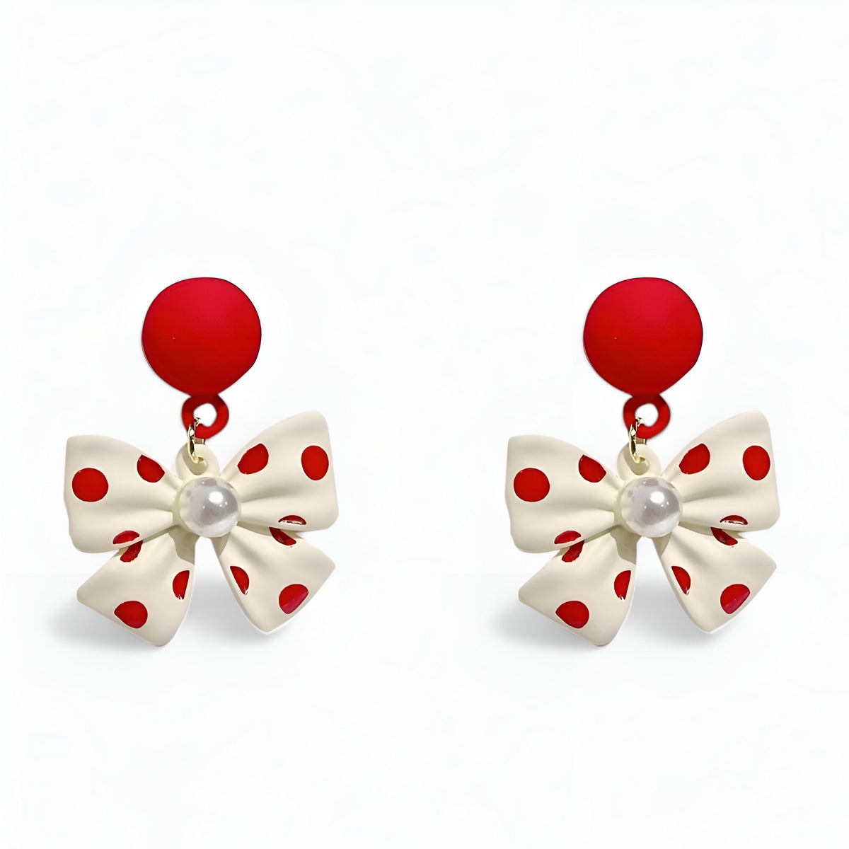 Pearl Bow Earrings for Weddings and Special Occasions