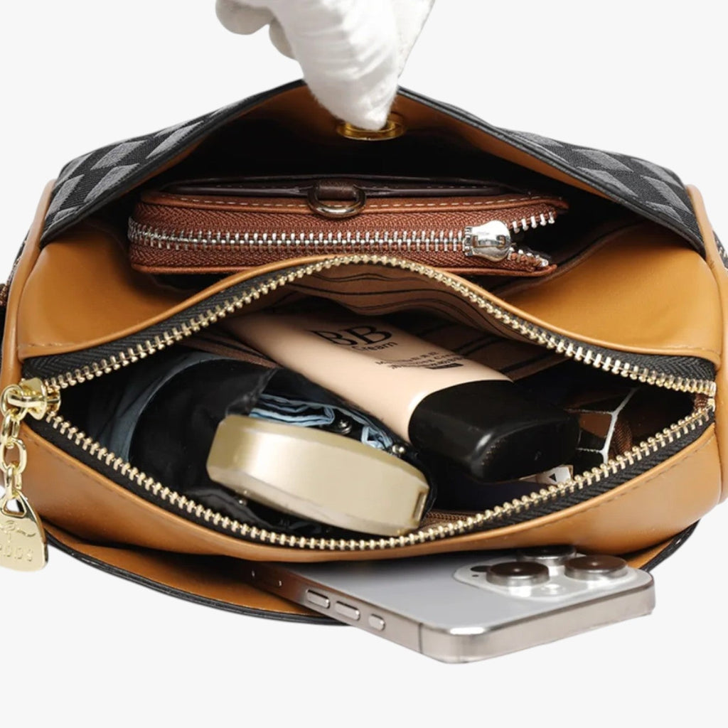 3-in-1 Convertible Shoulder Bag with Matching Wallet