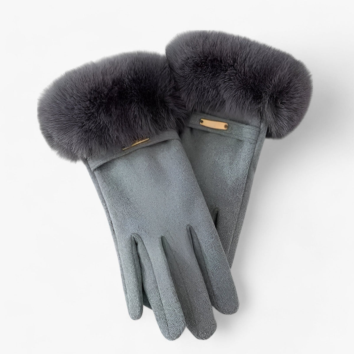Guantes compatibles con pantalla táctil y acabado en velour