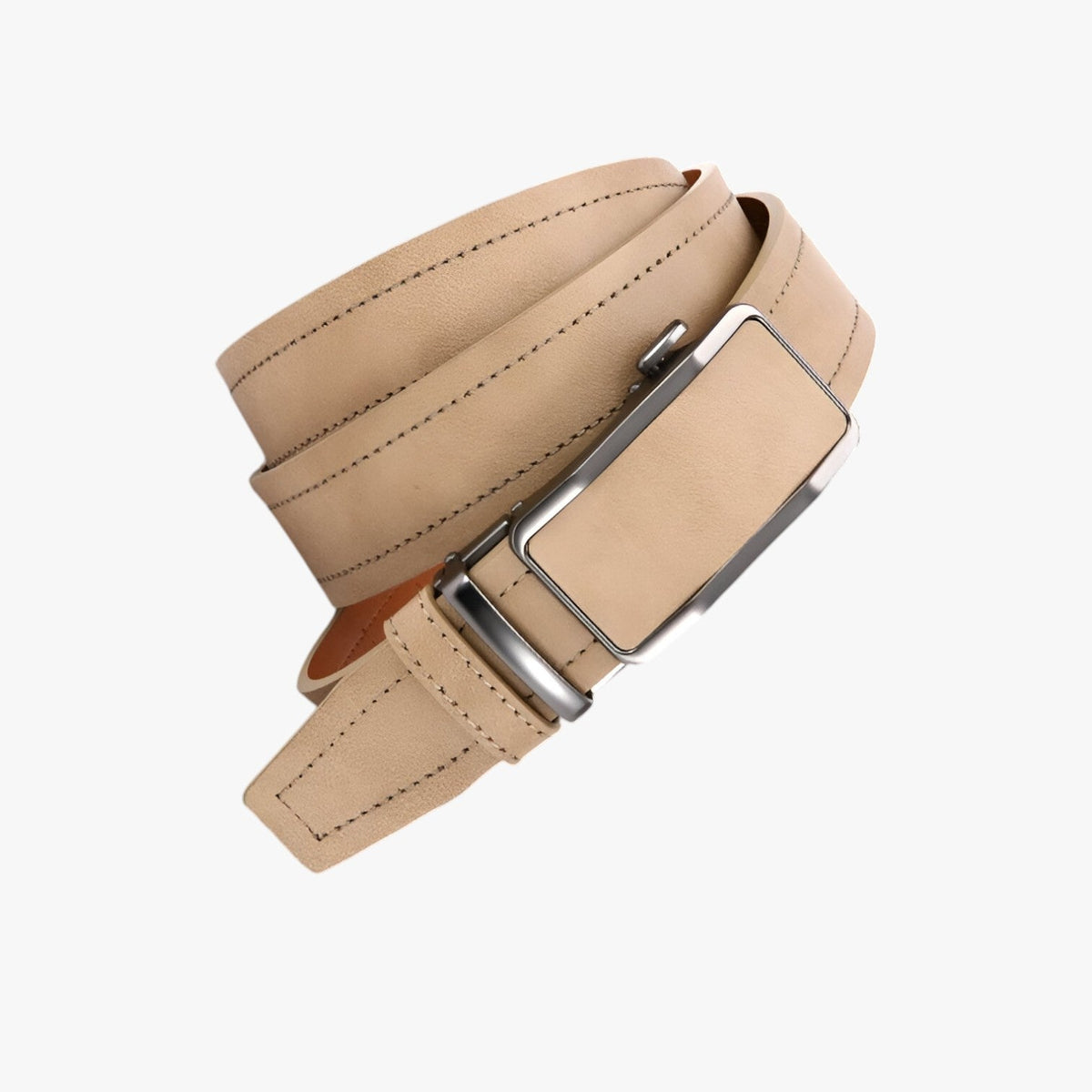 PU Leather Belt with Automatic Buckle for Work and Everyday