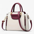 Contrast Handbag with a Structured Silhouette for Work