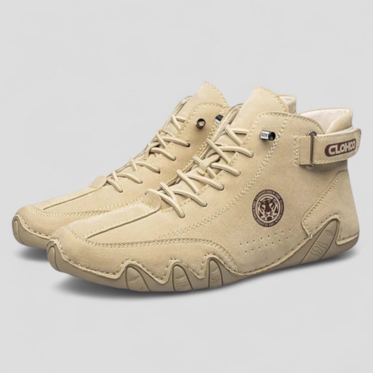 Sneakers i konstläder för herr som andas, med dämpad innersula