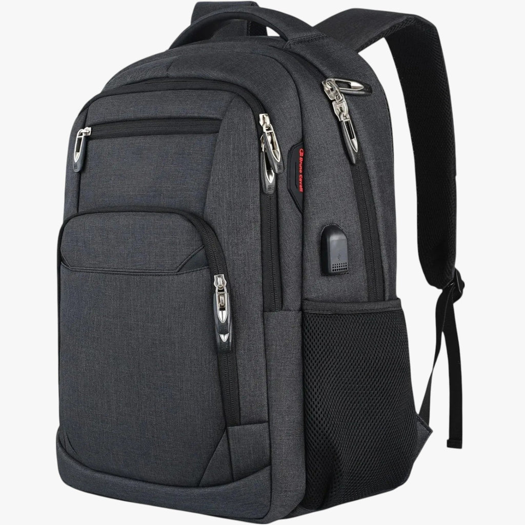 Mochila resistente al agua con puerto USB y compartimento para portátil