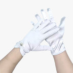 Satin Gloves with Pearl Detail for Ceremonies