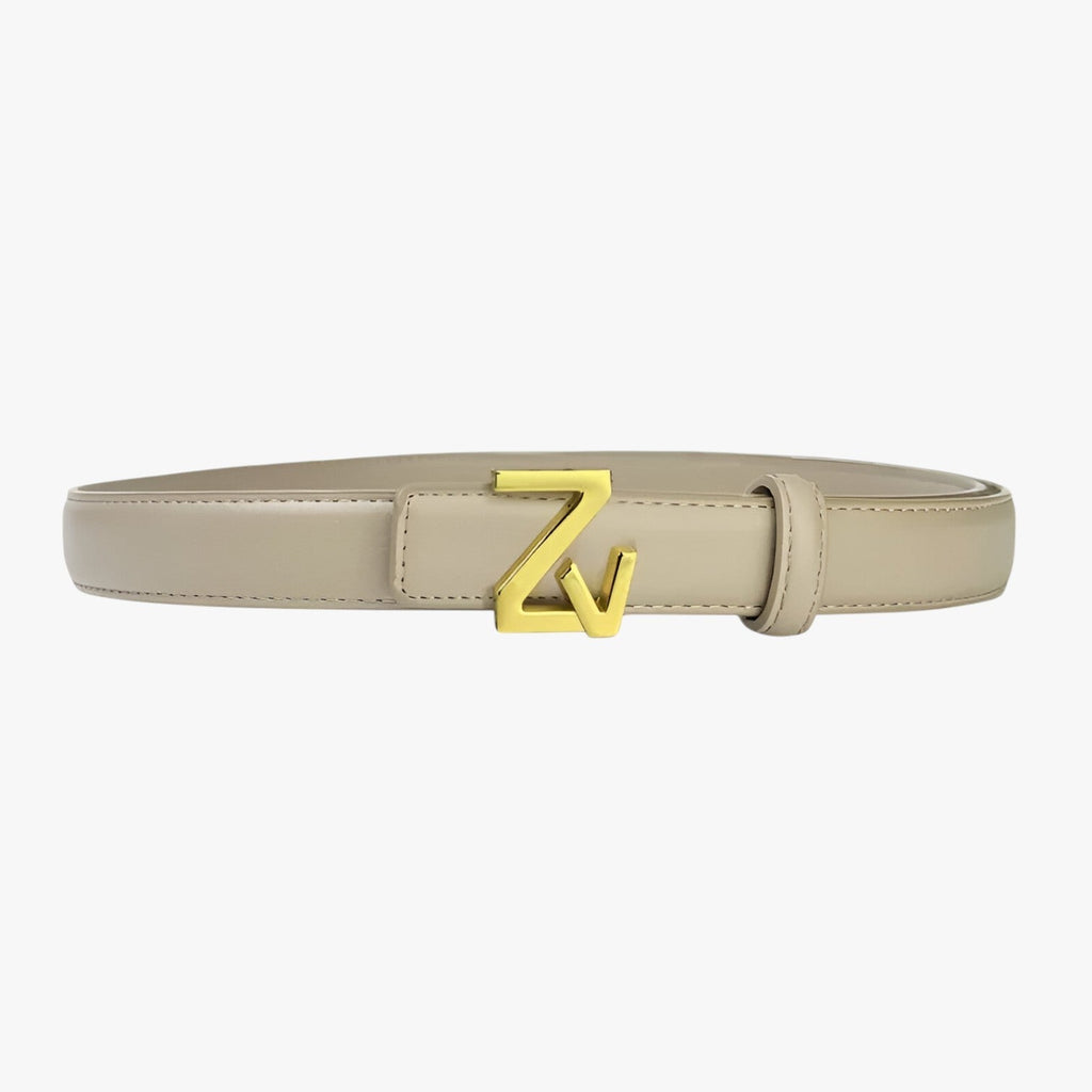 Adjustable Waist Belt with Refined Statement Buckle