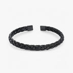 Öppet manschettarmband i polerat rostfritt stål
