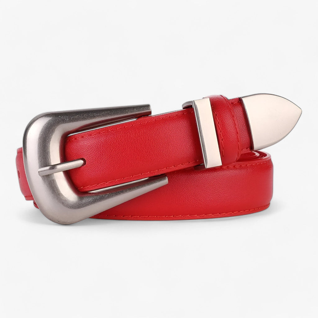 Faux Leather Buckle Belt for Casual and Formal Wear
