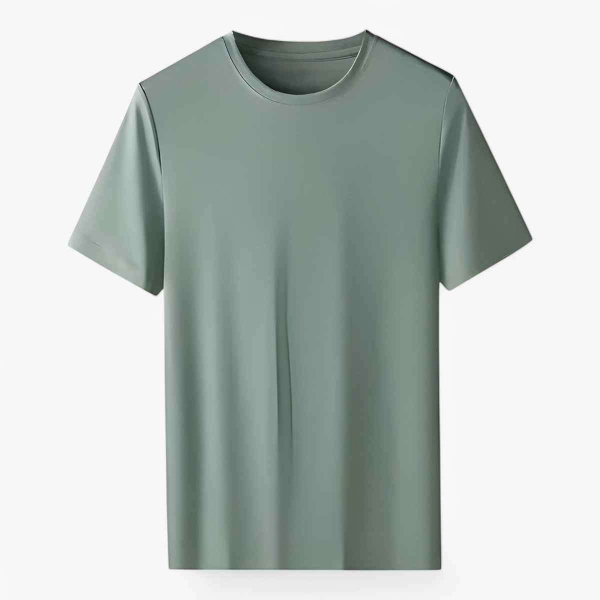 Klassisk T-shirt för herr med rund halsringning i mjuk pimabomull